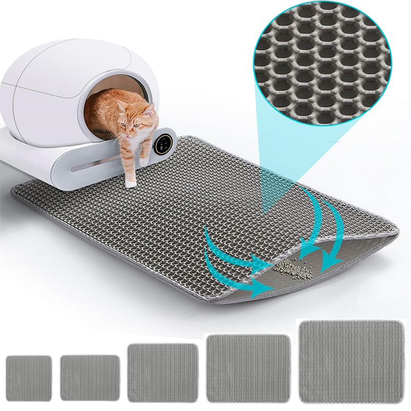 Cat Litter Mat - Tapete de areia para gatos, tamanho