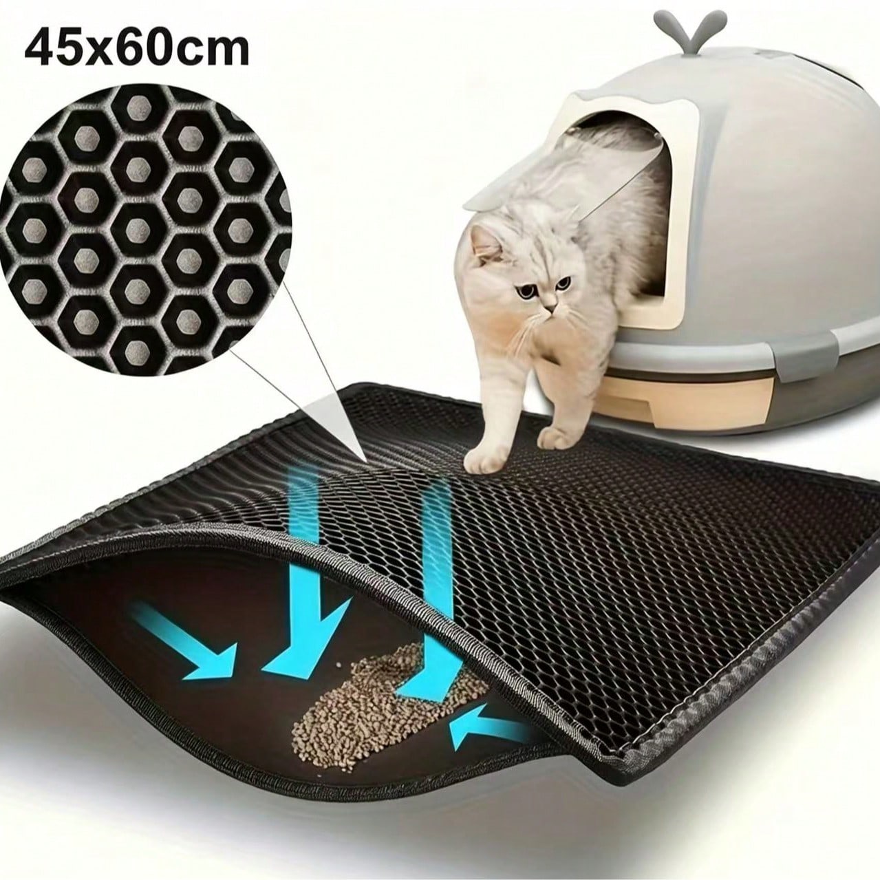 Cat Litter Mat - Tapete para Areia de Gato de