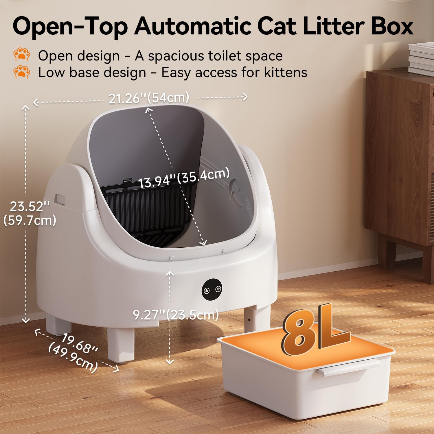 Cat Litter Mat - Caixa de Areia Automática Autolimpante Aoxun