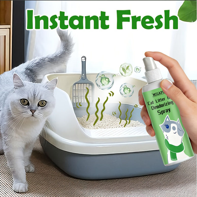 Cat Litter Mat - Spray Desodorizante para Areia Sanitária de