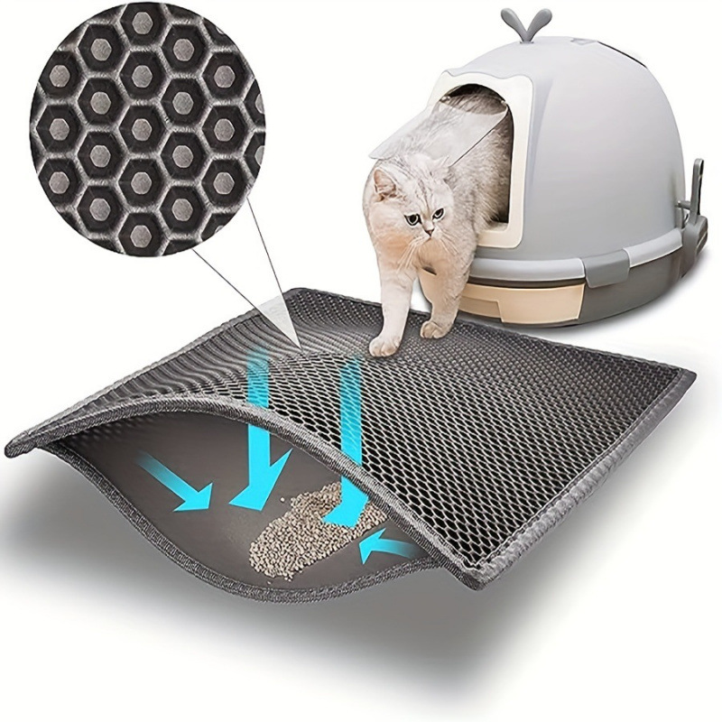 Cat Litter Mat - Caixa de areia esteira areia gato