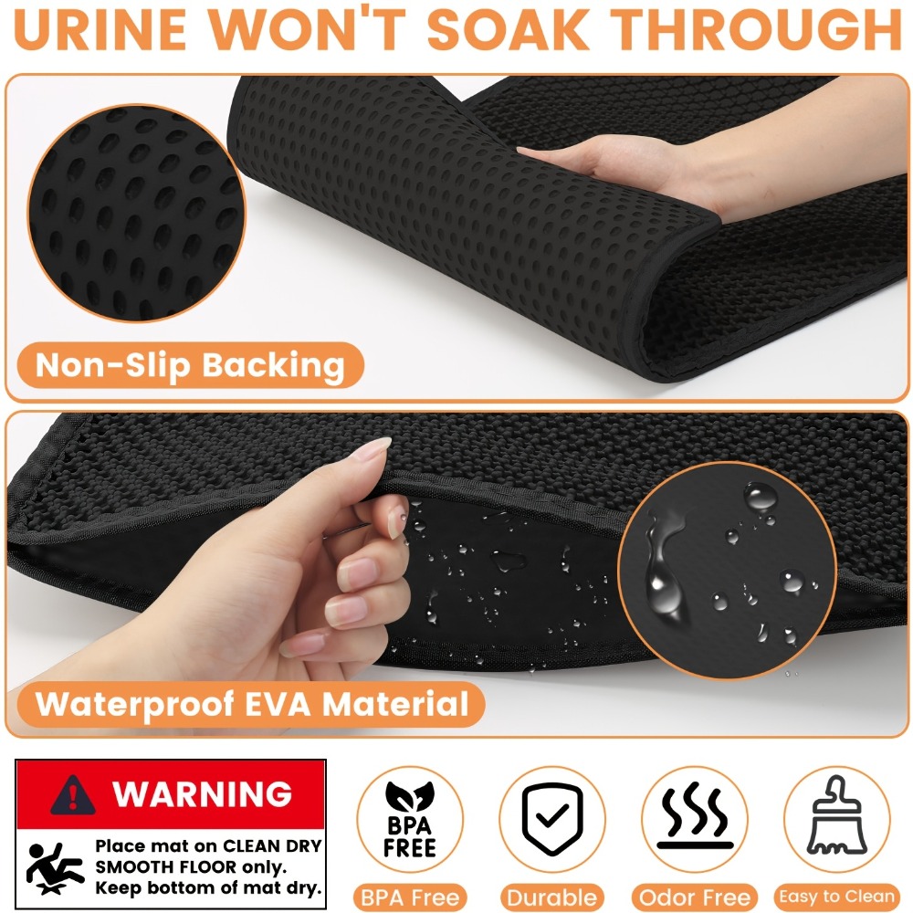 Tapete grande para areia de ga - Cat Litter Mat avaliação e preço