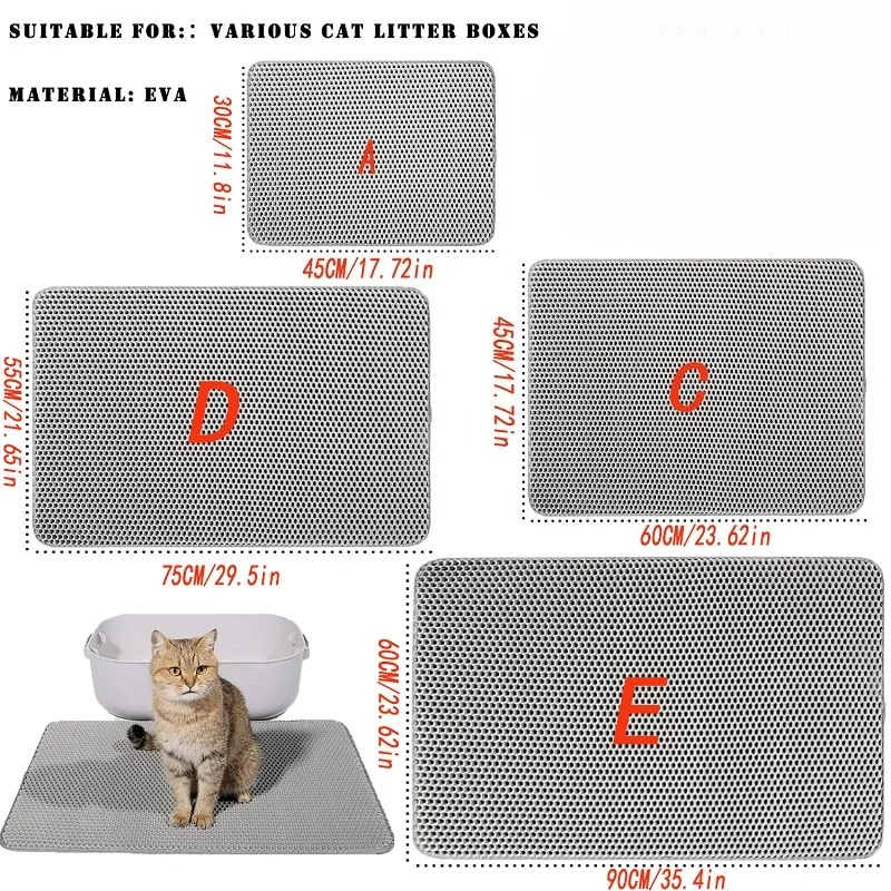 Tapete de areia para gatos, ta - Cat Litter Mat avaliação e preço