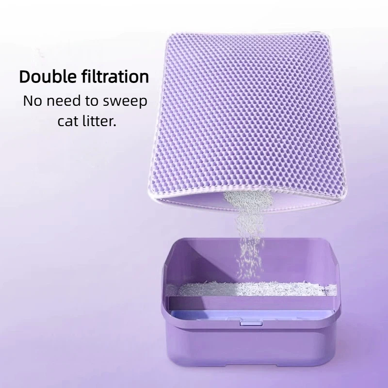 Tapete Roxo para Caixa de Arei - Cat Litter Mat avaliação e preço